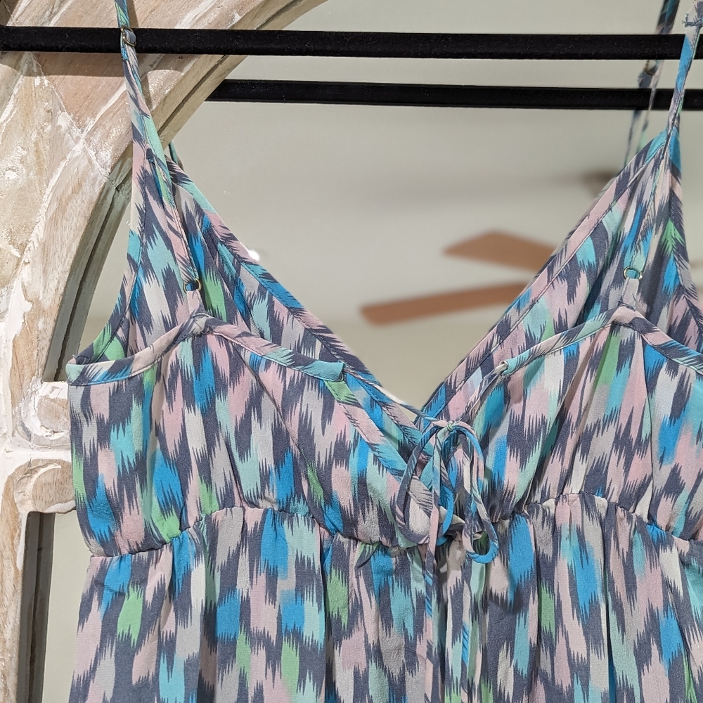 Tori Richard silk maxi dress